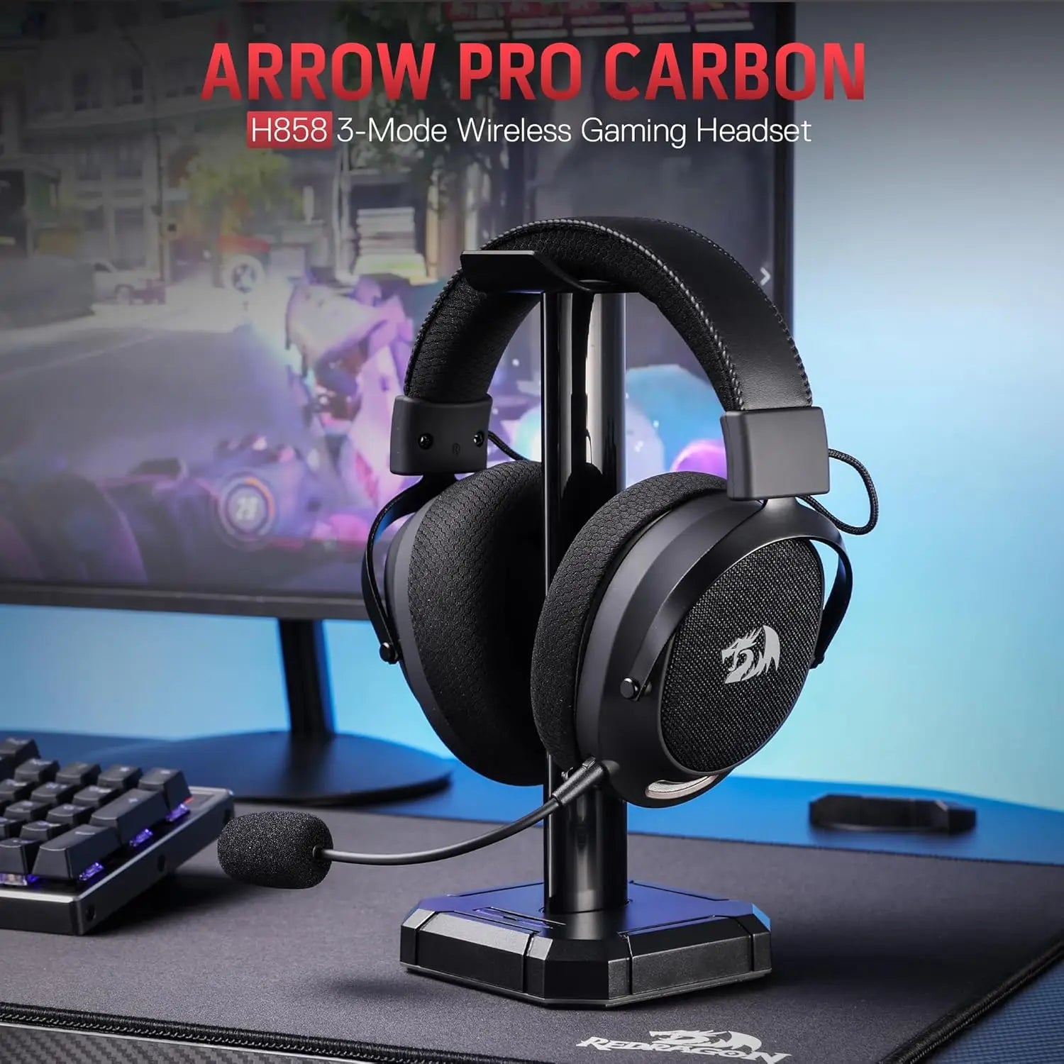 H858 Gray Shadow | Pro Wireless Hybrid Headset