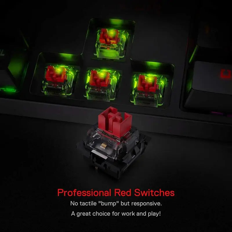 SURARA K582 Apex | Quiet Red Switch Gaming Keyboard