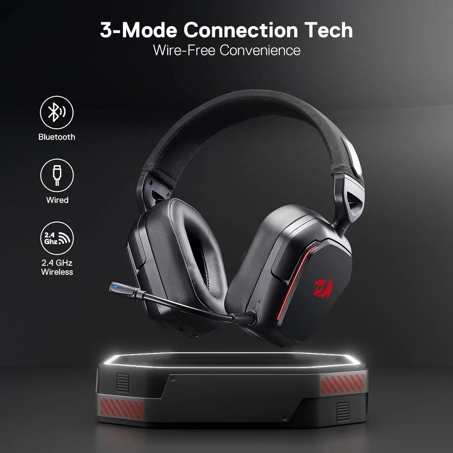 Apex H868 | 3-Mode Wireless 7.1 Surround Sound Gaming Headset