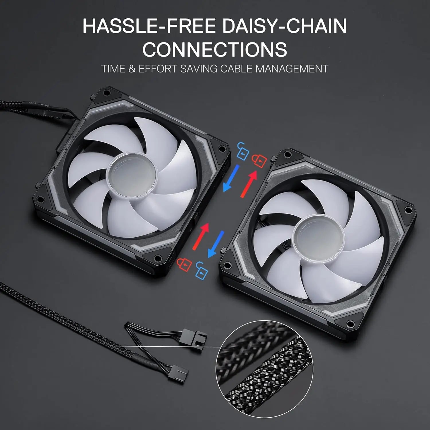 Vortex 120mm ARGB PWM PC Case Fan | High-Static Pressure Cooling