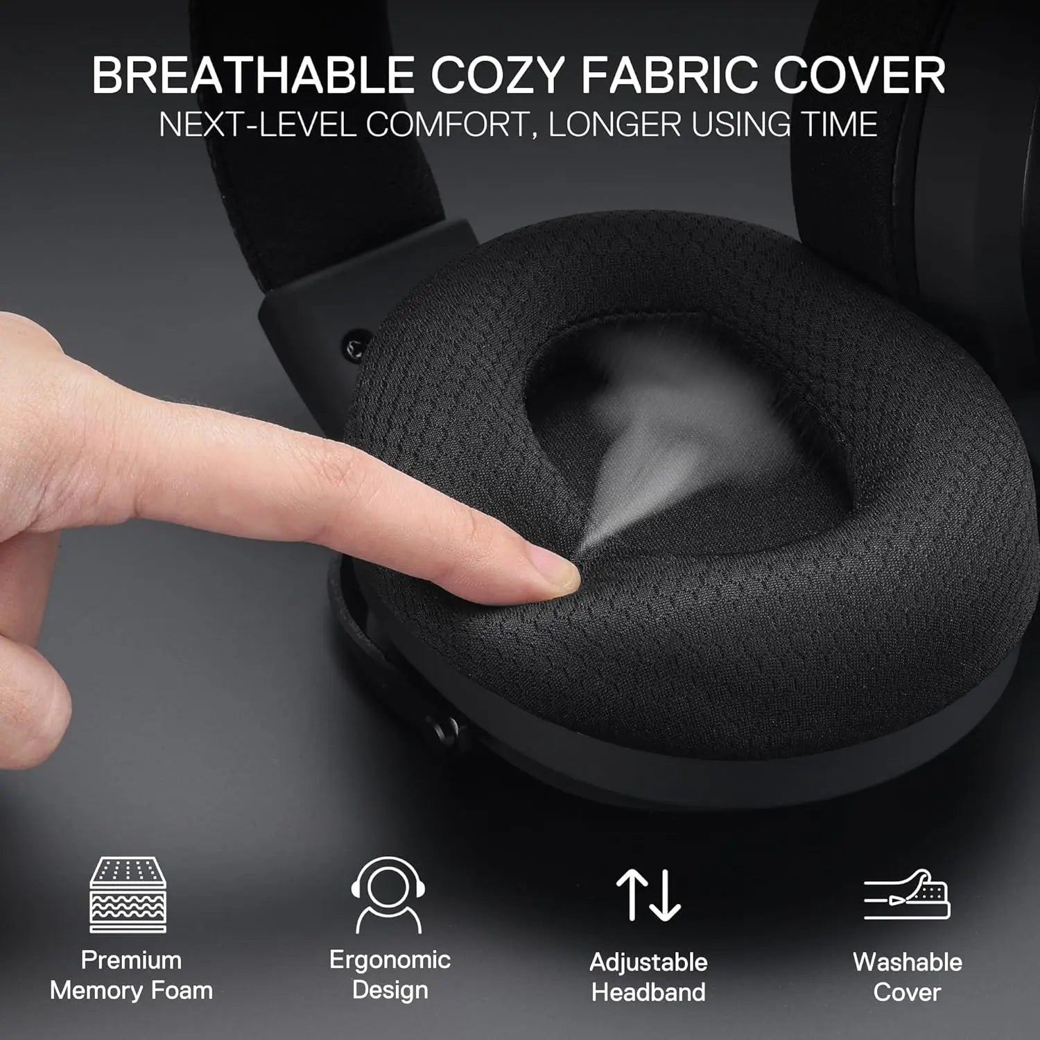 H858 Gray Shadow | Pro Wireless Hybrid Headset