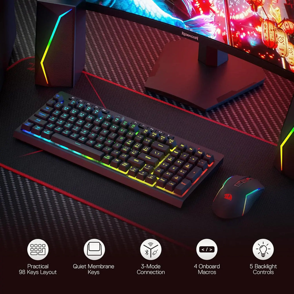 S142 Vanguard | Wireless RGB Silent Gaming Bundle