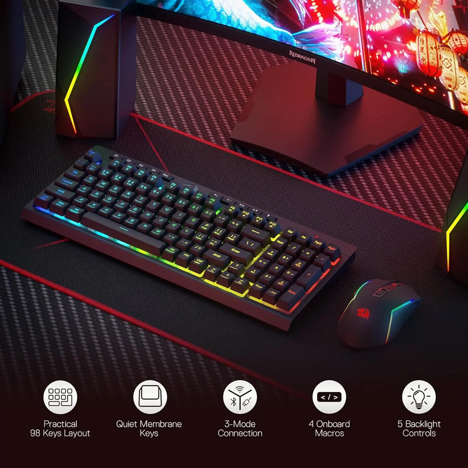 S142 Vanguard | Wireless RGB Silent Gaming Bundle