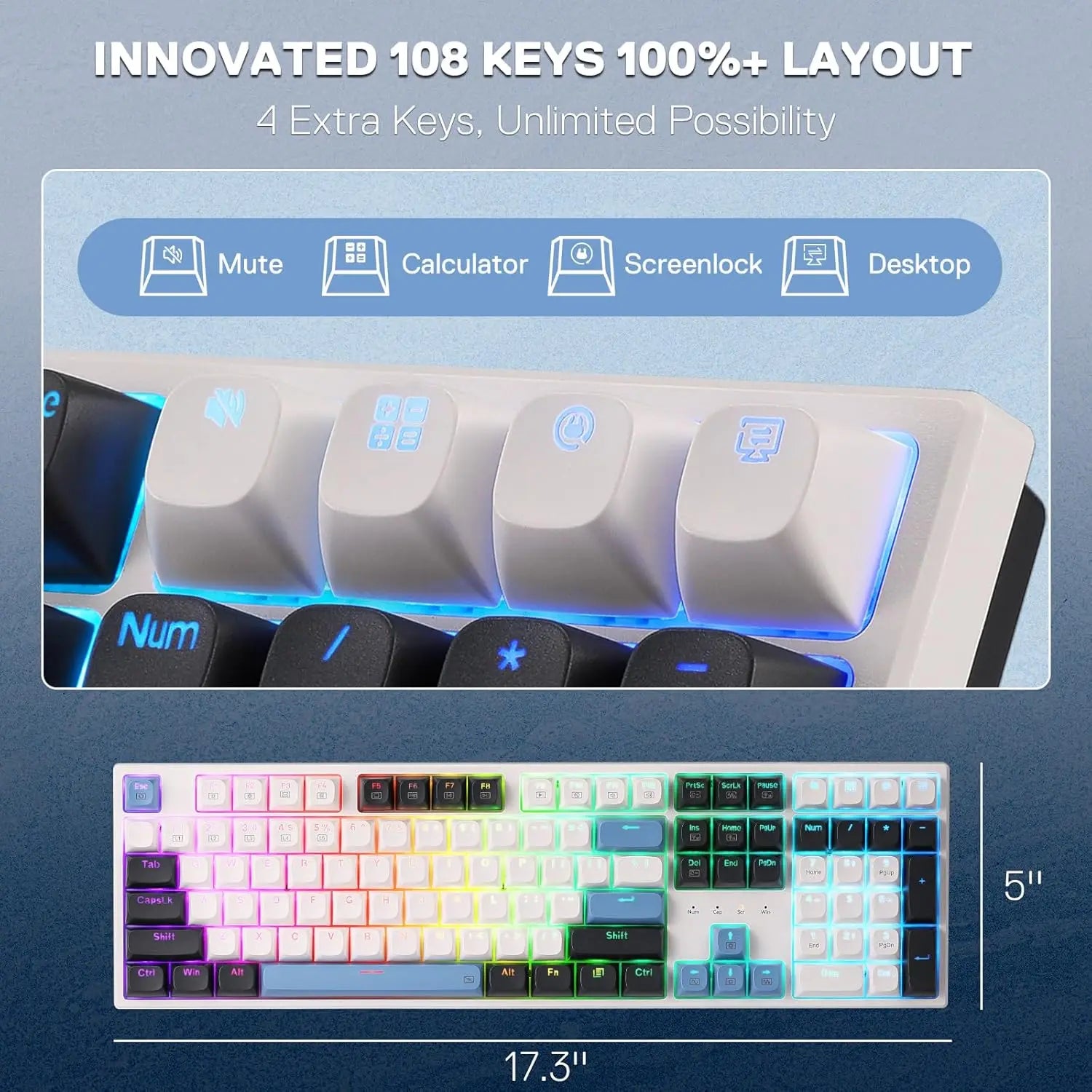 K668 Apex Touch | Full-Size Hot-Swap Gaming Keyboard