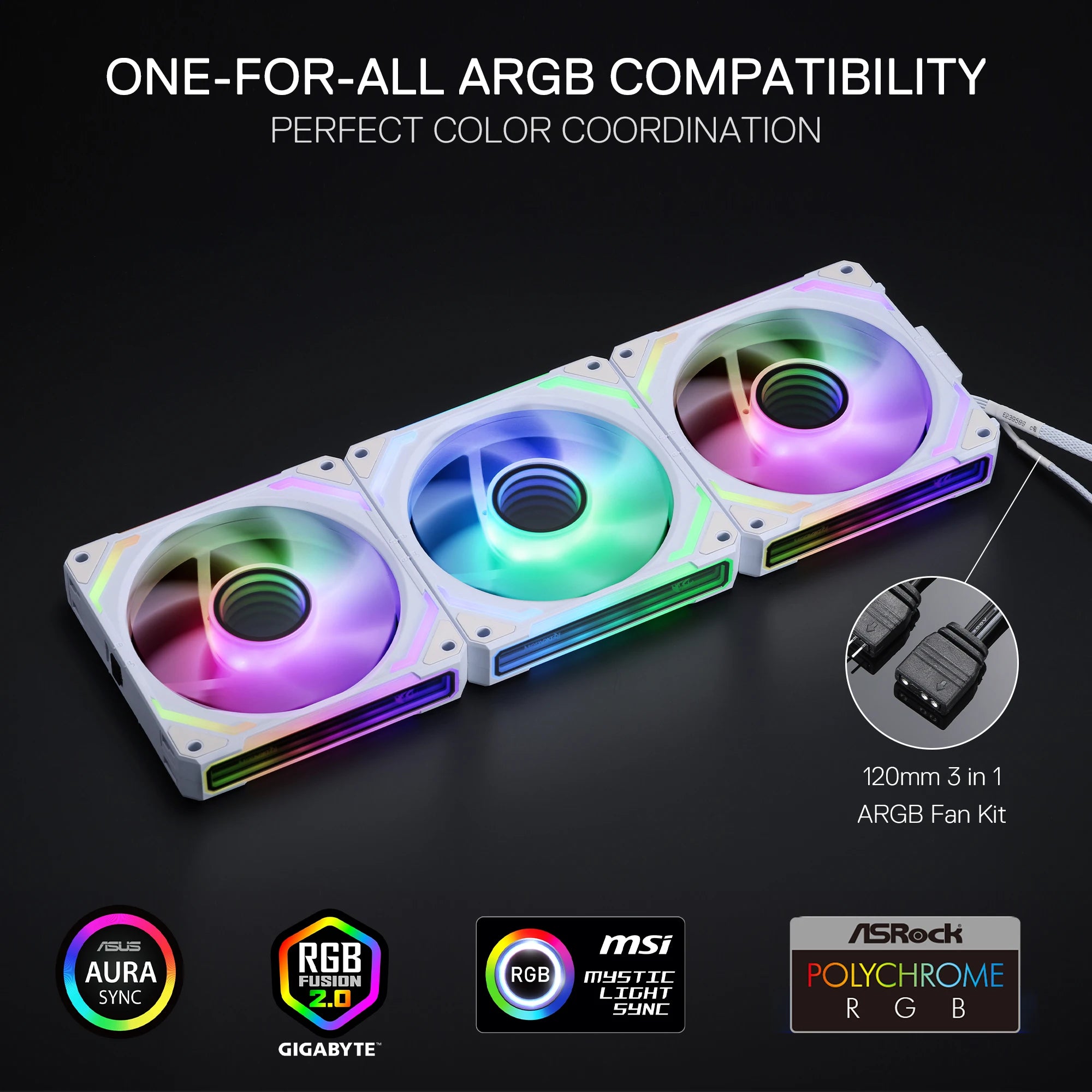 Nexus 120R | Daisy-Chain PWM ARGB Fan