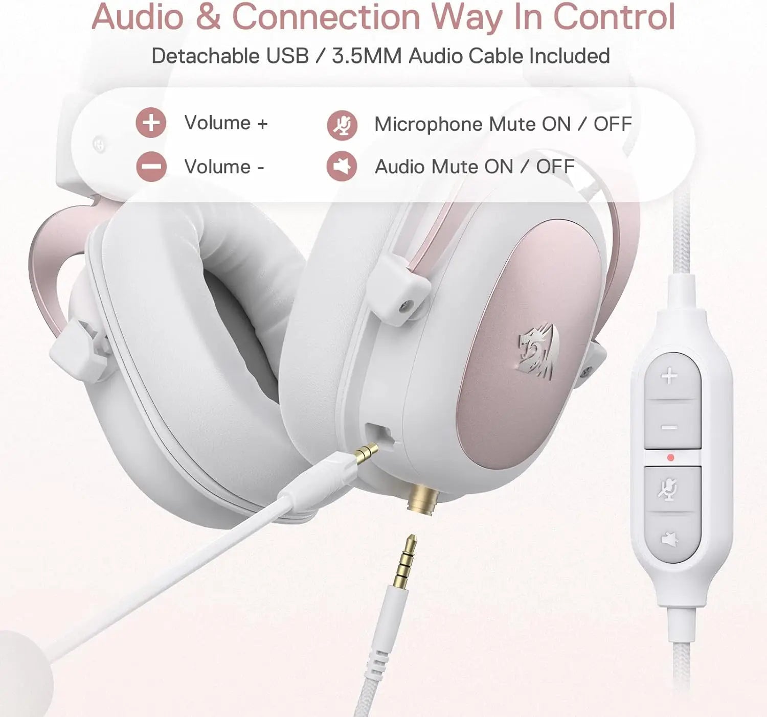 H510 Zeus Pure White | Pro-Grade Studio Gaming Headset