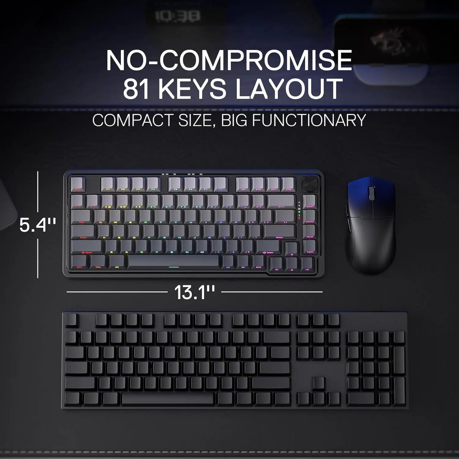 Mirage 75% Gasket-Mounted Mechanical Keyboard | Pro Triple-Mode Wireless