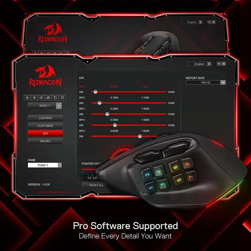 Aatrox M811 Apex | Pro Macro Gaming Mouse
