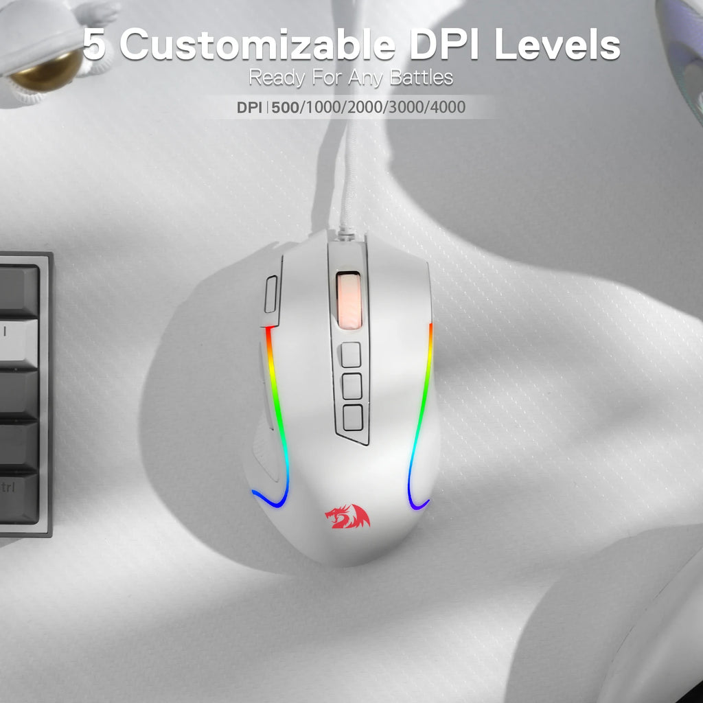 M612 Predator Pure White | Pro Macro Gaming Mouse