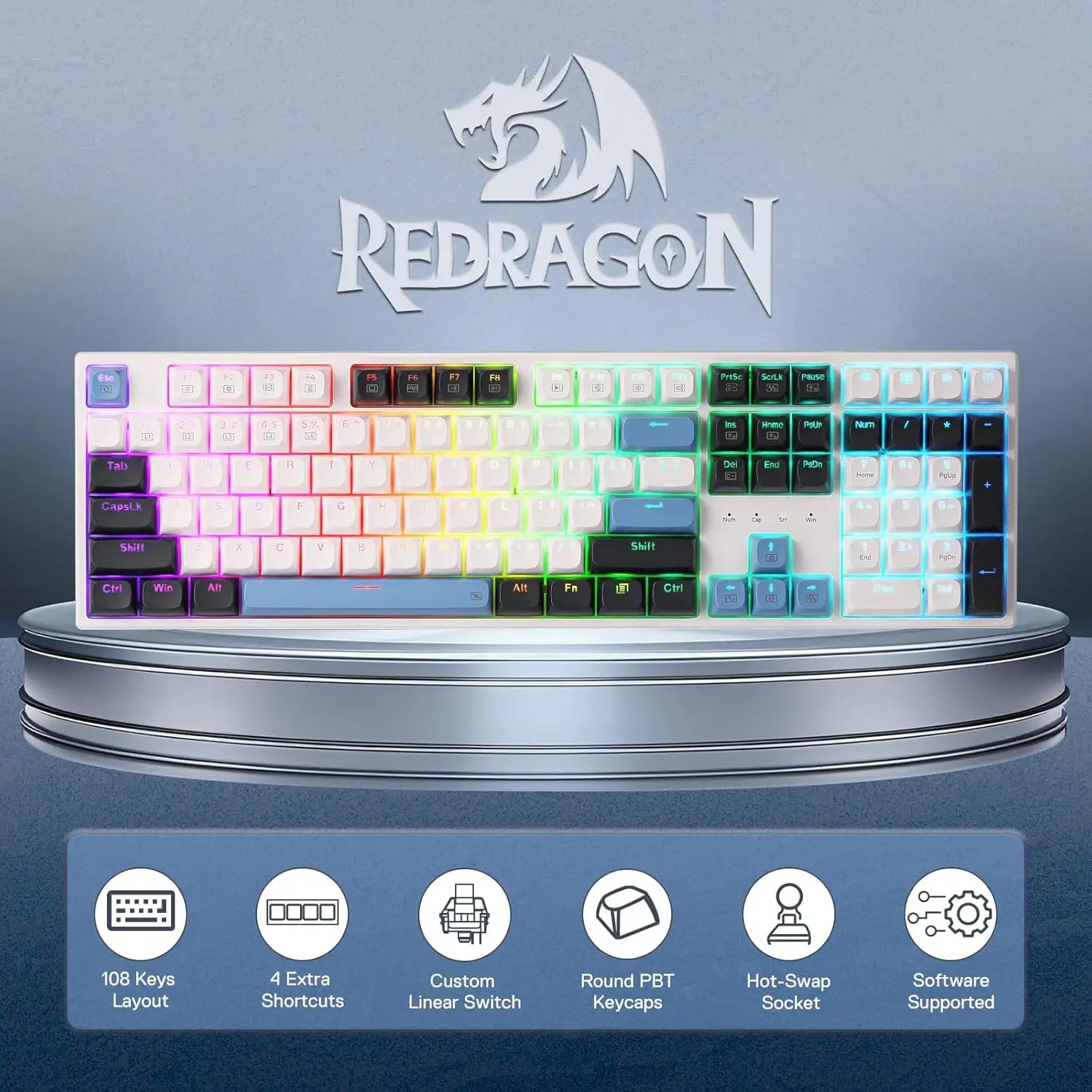 K668 Apex Touch | Full-Size Hot-Swap Gaming Keyboard