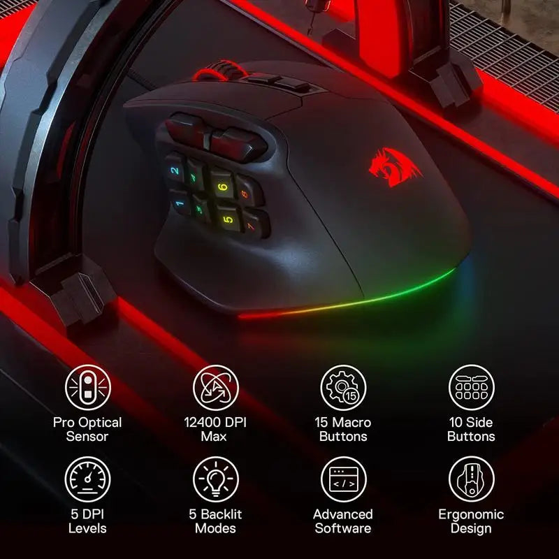 Aatrox M811 Apex | Pro Macro Gaming Mouse