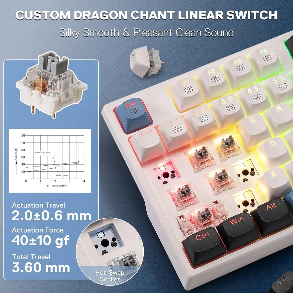 K668 Apex Touch | Full-Size Hot-Swap Gaming Keyboard