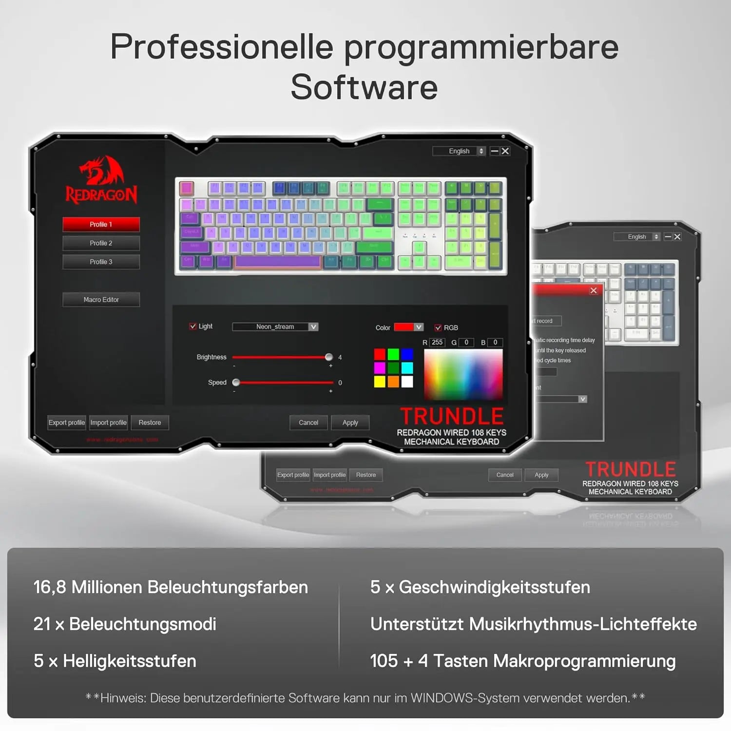 K668 Silent Apex | Pro QWERTZ Gaming Keyboard